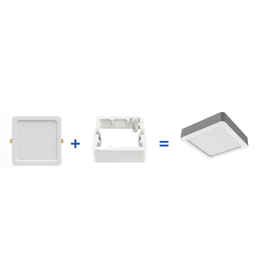 2in1 IP54 Square Panel light