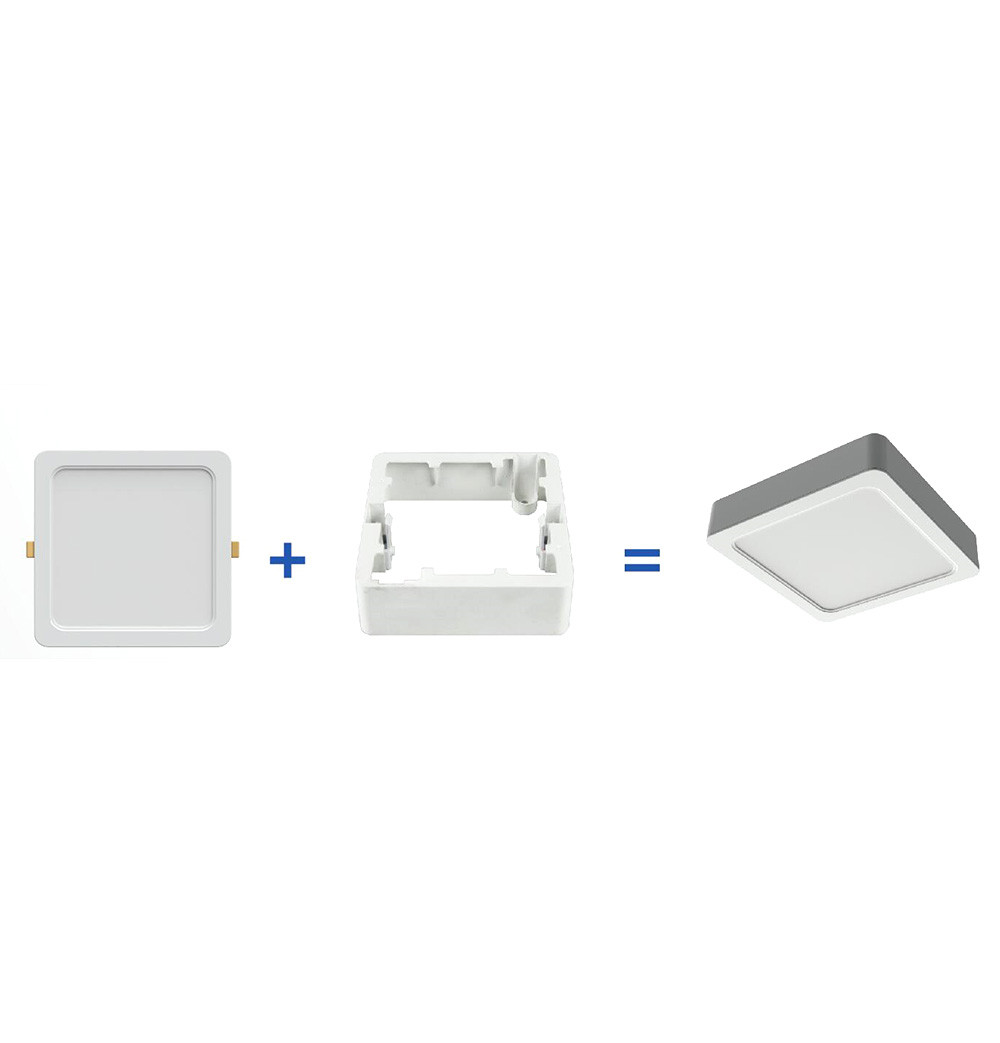 2in1 IP54 Square Panel light